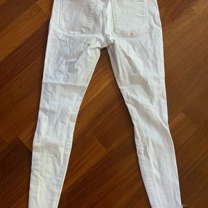Abercrombie & Fitch skinny white distressed jeans